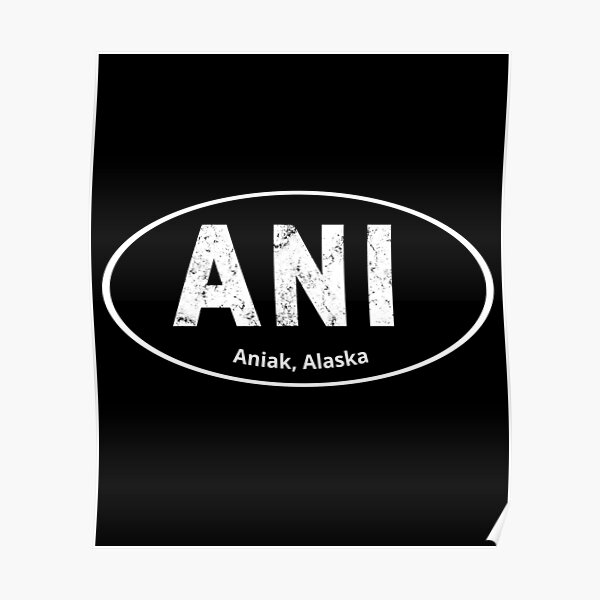 "Aniak Alaska Pride Call Letters" Poster by ShowMePride Redbubble