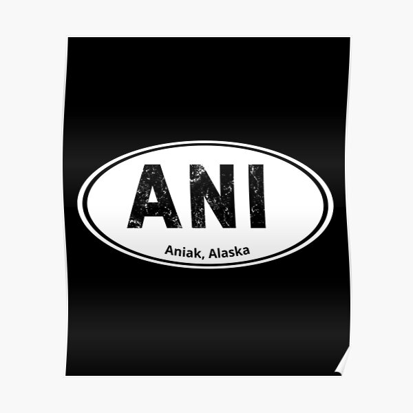 "Aniak Alaska Pride Call Letters" Poster by ShowMePride Redbubble