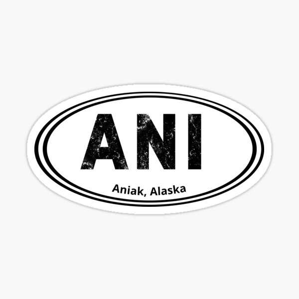 "Aniak Alaska Pride Call Letters" Sticker for Sale by ShowMePride