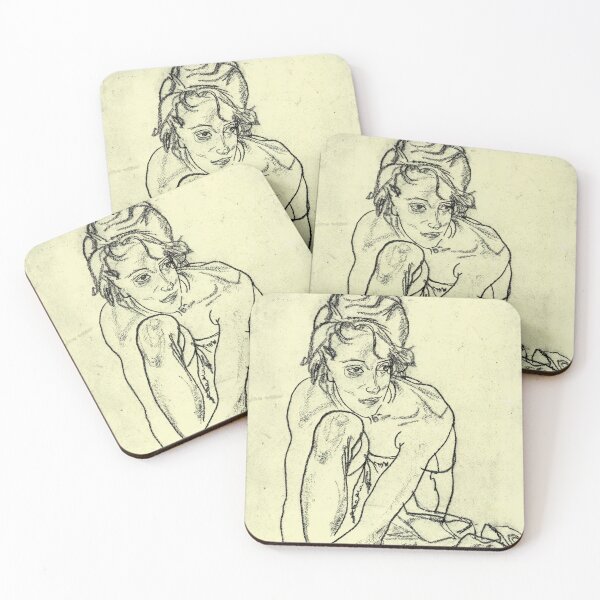Item preview, EGON SCHIELE - Squatting Woman  designed and sold by artdesignco.