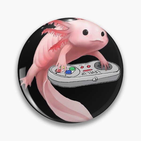 Item preview, Axolotl Fish Playing Video Game White-Axolotl Lizard Gamers  designed and sold by poppyballard918.