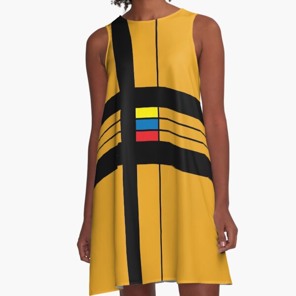 "geometric art 339" A-Line Dress