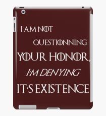 honor tyrion lannister dark iPad Case/Skin