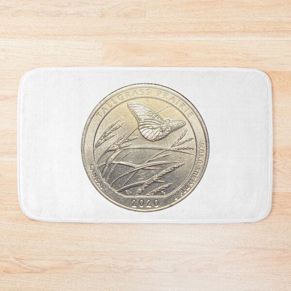 Item preview, US Quarter Kansas Tall Grass Prairie Coin Butterfly  designed and sold by Midwest-Goods.