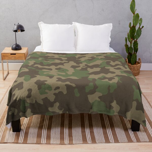 Item preview, Green and brown army camouflage desk mat and mouse pad designed and sold by Designforoz.