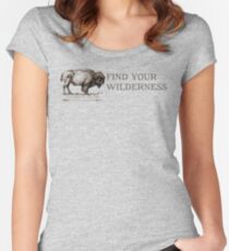 Camiseta entallada de cuello redondo Encuentra tu desierto