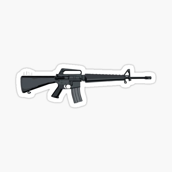 Vista previa del artículo con la obra «M16 A1», diseñado y vendido por Macddesign.