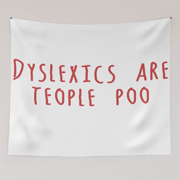 Item preview, Dyslexics Are Teople Poo - Dyslexia Warrior designed and sold by disforyou.
