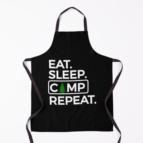 Item preview, Eat Sleep Camp Repeat designed and sold by Rooster Syndicate.