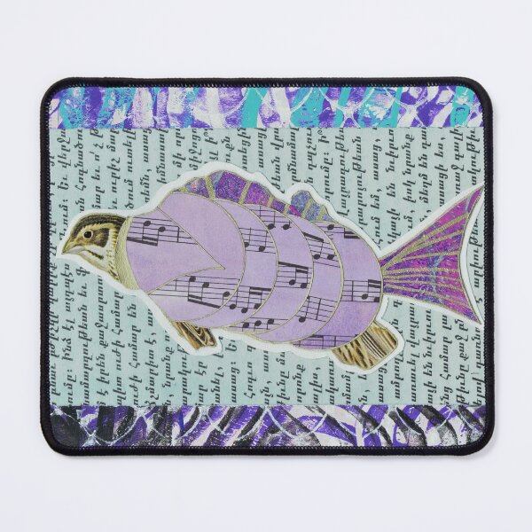 Item preview, Musical Bird Fish Art designed and sold by ReinyBrain.