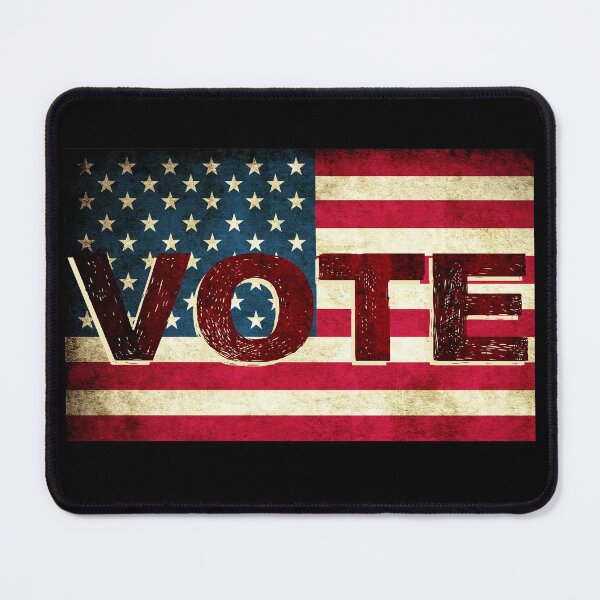 Item preview, VOTE american flag rustic art designed and sold by Fashionmonger.