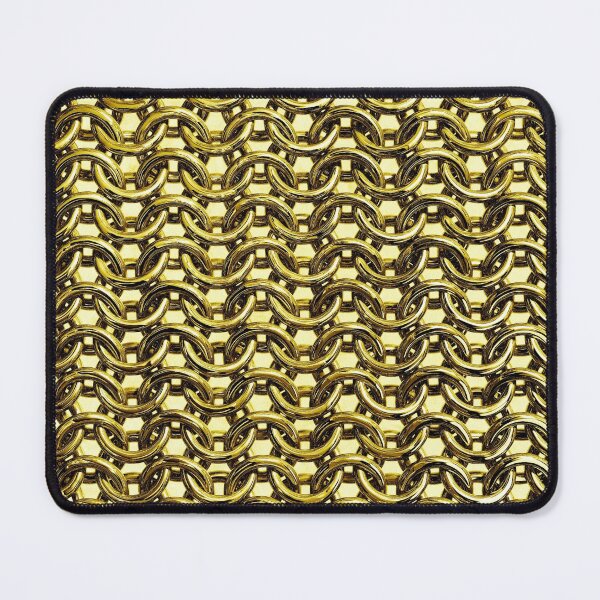 Item preview, gold metal chain mail metallic medieval armor designed and sold by Fashionmonger.