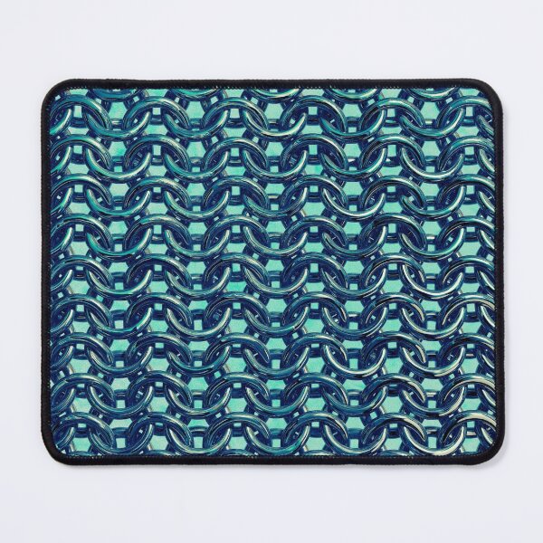 Item preview, mermaid blue green chain mail metallic under sea armor designed and sold by Fashionmonger.