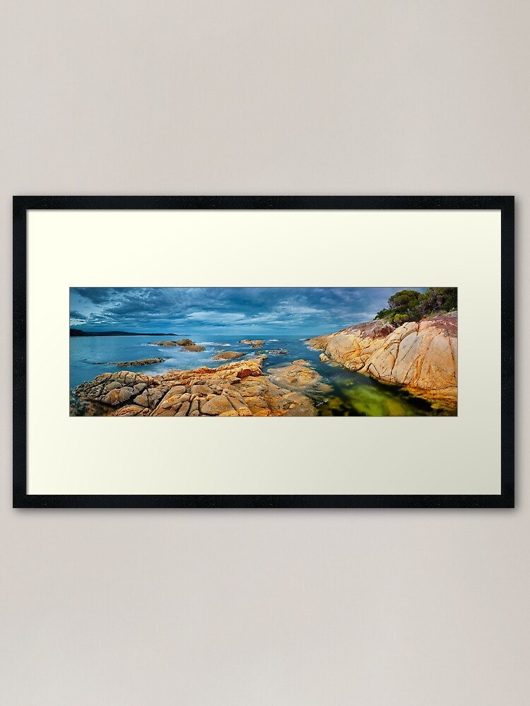 Framed Art Print, Wingan Inlet, Croajingolong National Park, Victoria, Australia designed and sold by Michael Boniwell