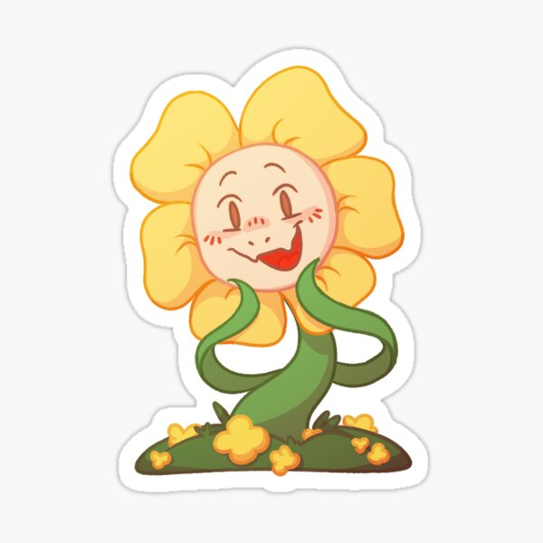 Evil Flowey the Flower Sticker for Sale by Metasaki