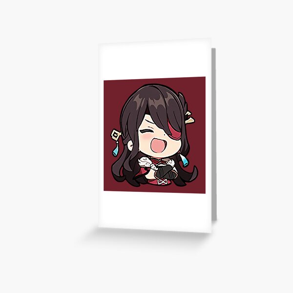 Beidou Genshin Impact Sticker Laughing Greeting Card For Sale By Asiapenguin Redbubble 