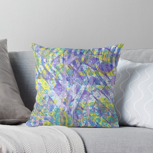 Item preview, Dotted Waves Gelli Print, Abstract Art designed and sold by ReinyBrain.