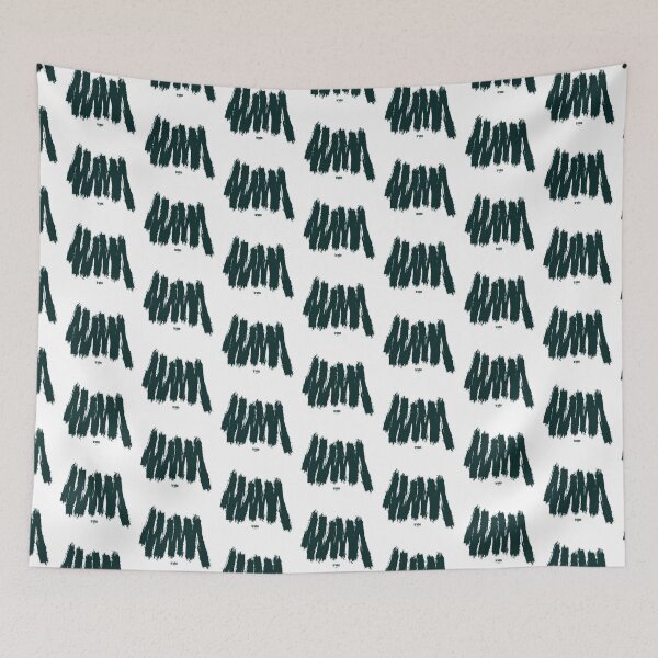 Item preview, Green Zigzag painting Patterned(pine tree) designed and sold by BRODOSpapa.
