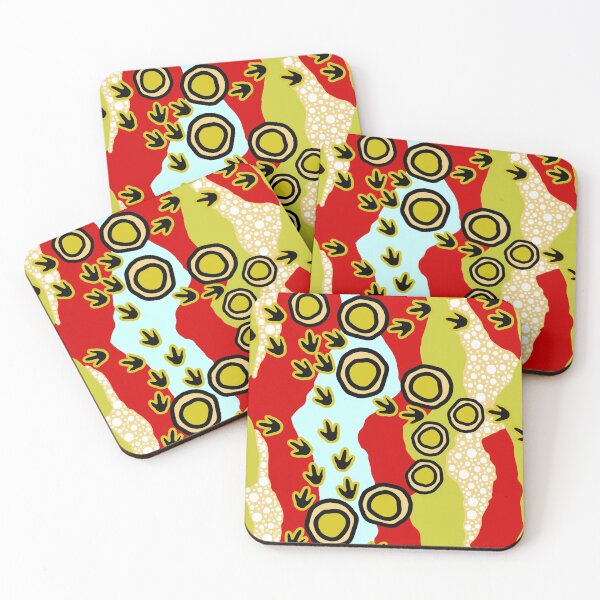 Item preview, Authentic Aboriginal Art - Emu Tracks 2 designed and sold by HogarthArts.