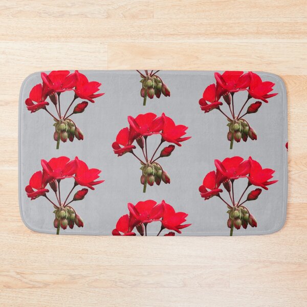 Item preview, Red Geranium Flower with Buds designed and sold by KathyLav.