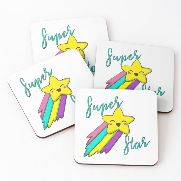 Item preview, Cute Kawaii Teal Print SUPER STAR Babi - *STAR* designed and sold by Pbdazzler23.