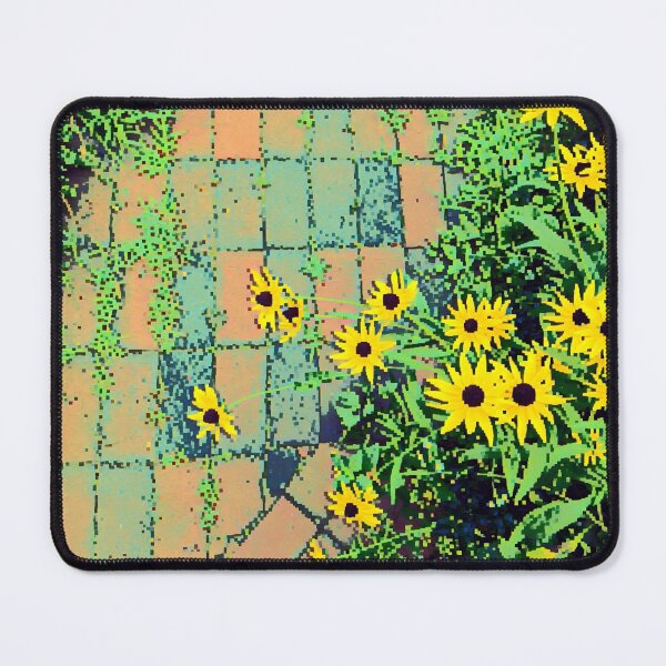 8Bit Flower Path Mouse Pad