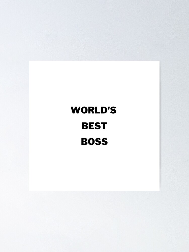 "the office Michael Scott world's best boss quote " Poster for Sale by