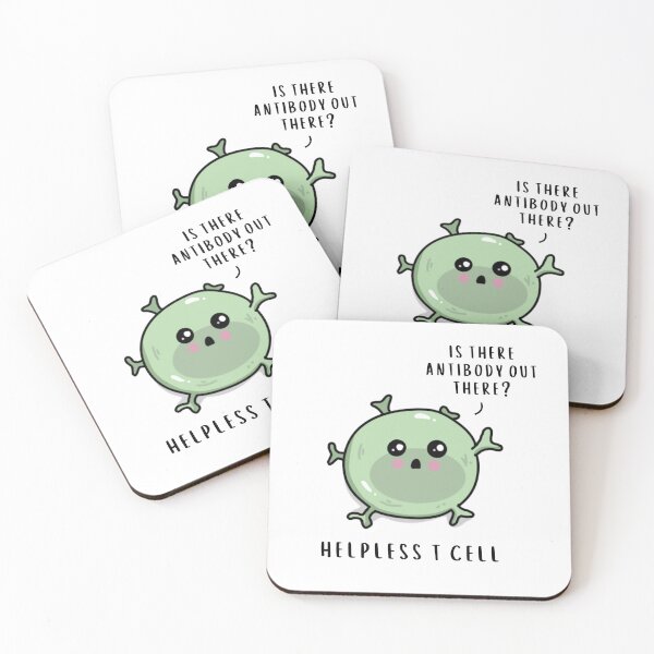 Item preview, Helpless T Cell | Science Pun, Microbiology, Immunology, Funny Science designed and sold by art-byrachel.
