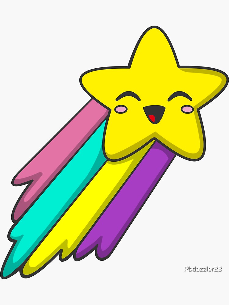 Cute kawaii star Sticker for Sale by MheaDesign