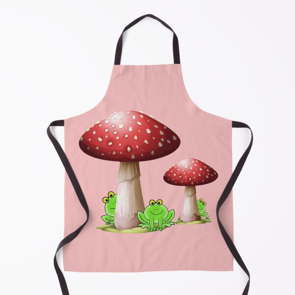 Item preview, Three Cute Frog Friends and Mushrooms designed and sold by Twittlefish.