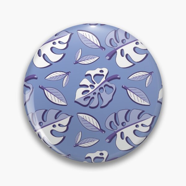 Item preview, Blurple Monstera Leaf Pattern designed and sold by SavvytabbyArt.