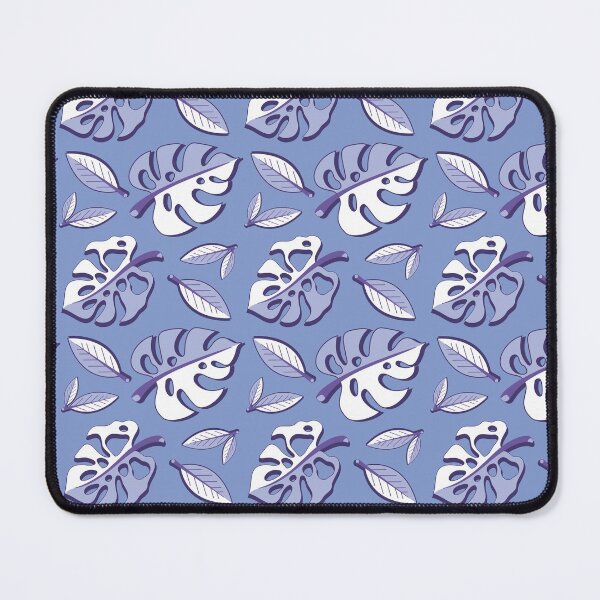 Item preview, Blurple Monstera Leaf Pattern designed and sold by SavvytabbyArt.