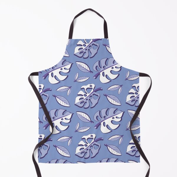 Item preview, Blurple Monstera Leaf Pattern designed and sold by SavvytabbyArt.