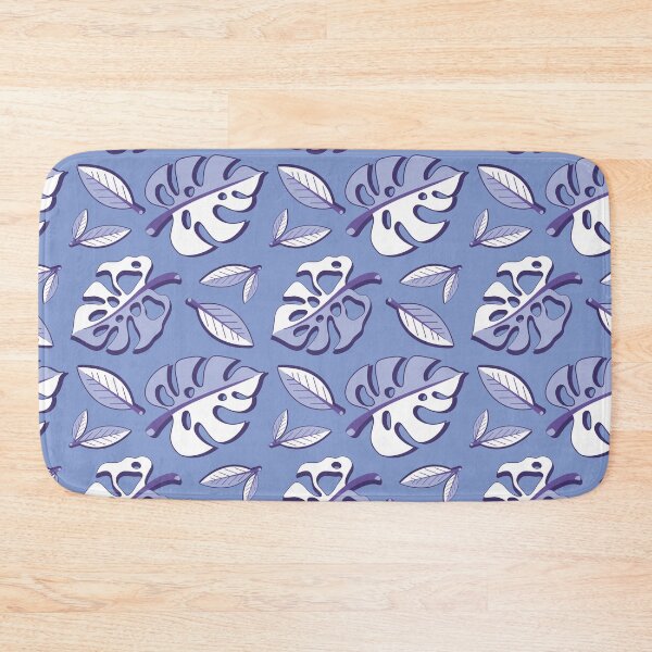 Item preview, Blurple Monstera Leaf Pattern designed and sold by SavvytabbyArt.