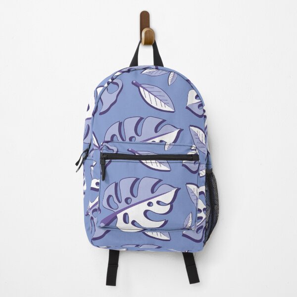 Item preview, Blurple Monstera Leaf Pattern designed and sold by SavvytabbyArt.
