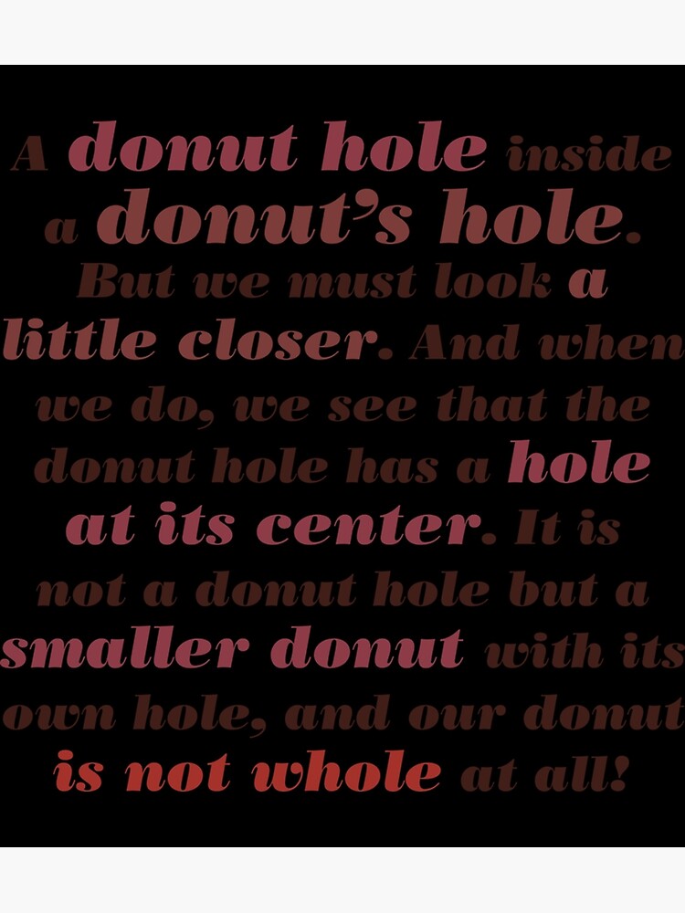 "Full Quote A Donut Hole Within A Donut'S Hole, Knives Out Sticker