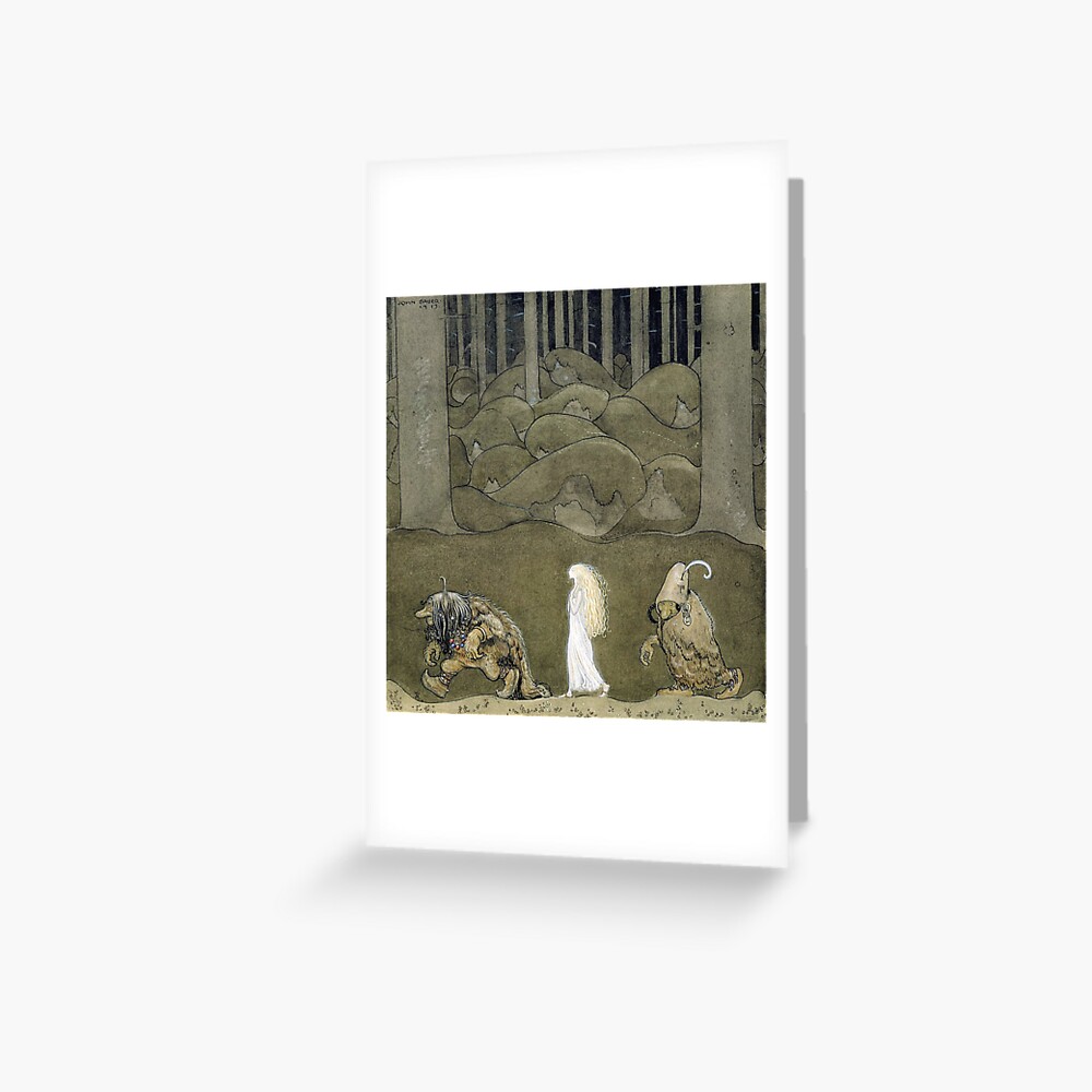 Set of 5 Blank Greeting John Bauer-The Princess & The Trolls Note Cards Set of 5 Blank Greeting John Bauer-The Princess & The Trolls Note Cards