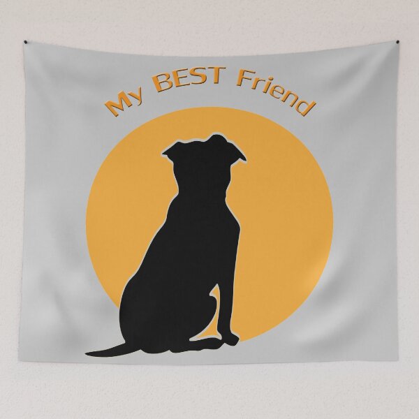 Item preview, dog my best friend silhouette designed and sold by Astralia.