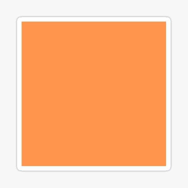 Orange Solid Color Stickers for Sale | Redbubble