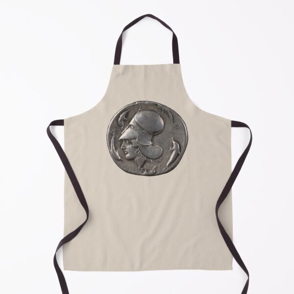 Item preview, Stater with the head of Athena and dolphins (on cream) designed and sold by DotorEaon.
