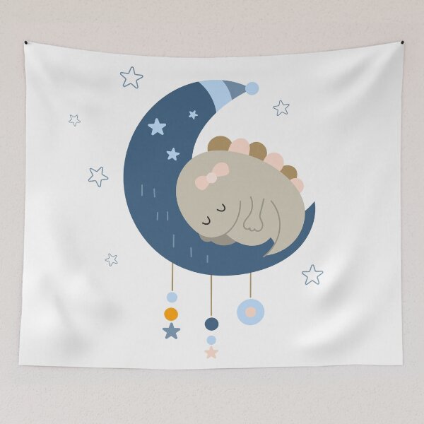 Item preview, Dinosaur On The Moon, Sleeping designed and sold by UPSTORE-RB.
