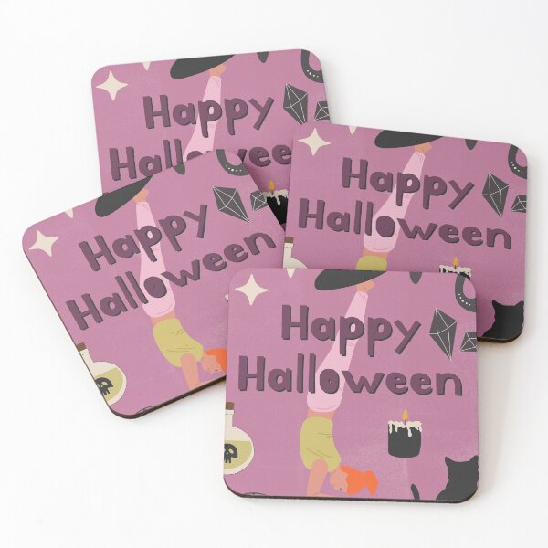 Item preview, Happy Halloween | Spooky Yoga Poses | Witch Yoga | Spiritual designed and sold by Sadhana Design Studio.