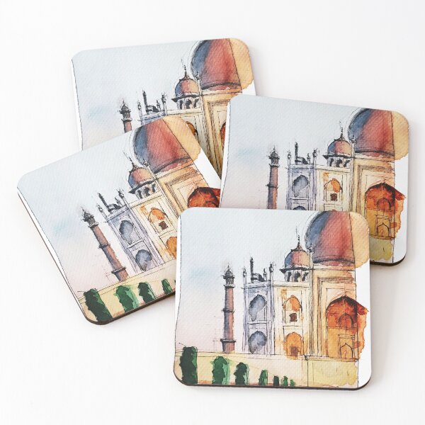 Item preview, Taj Mahal India Watercolor Artwork designed and sold by arientss.