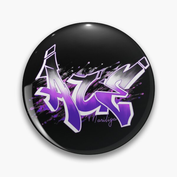 Artikelvorschau, asexuelles Pride-Graffiti entworfen und verkauft von Mari-Firefly.