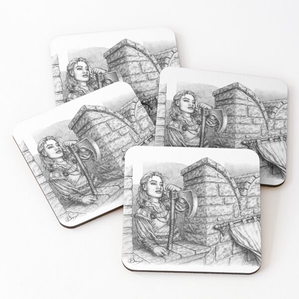 Item preview, Dwarf Lass on Battlements designed and sold by Brina Williamson.