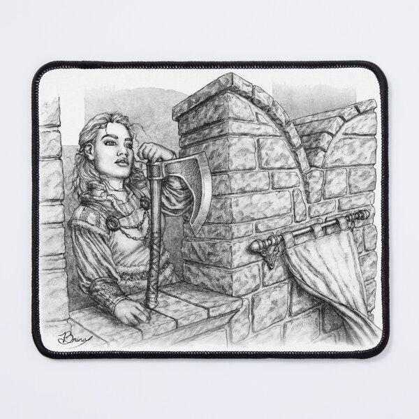 Item preview, Dwarf Lass on Battlements designed and sold by Brina Williamson.