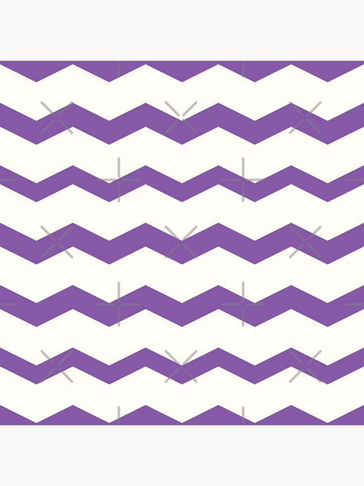 Purple And White Chevron Zig Zag Pattern Sticker For Sale By Ochong77