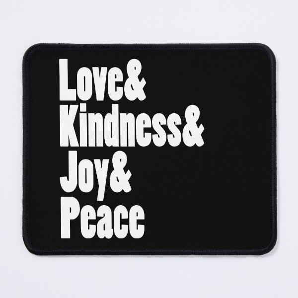 Item preview, Love Kindness Joy Peace |  White designed and sold by wordznart.