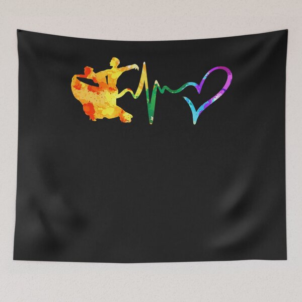 Item preview, Ballroom Dance heartbeat watercolor Classic designed and sold by RonniegFlores.