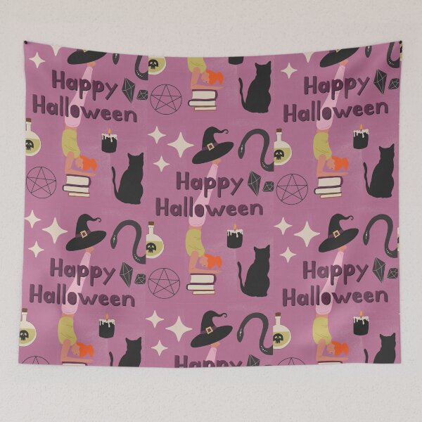 Item preview, Happy Halloween | Spooky Yoga Poses | Witch Yoga | Spiritual designed and sold by Sadhana Design Studio.